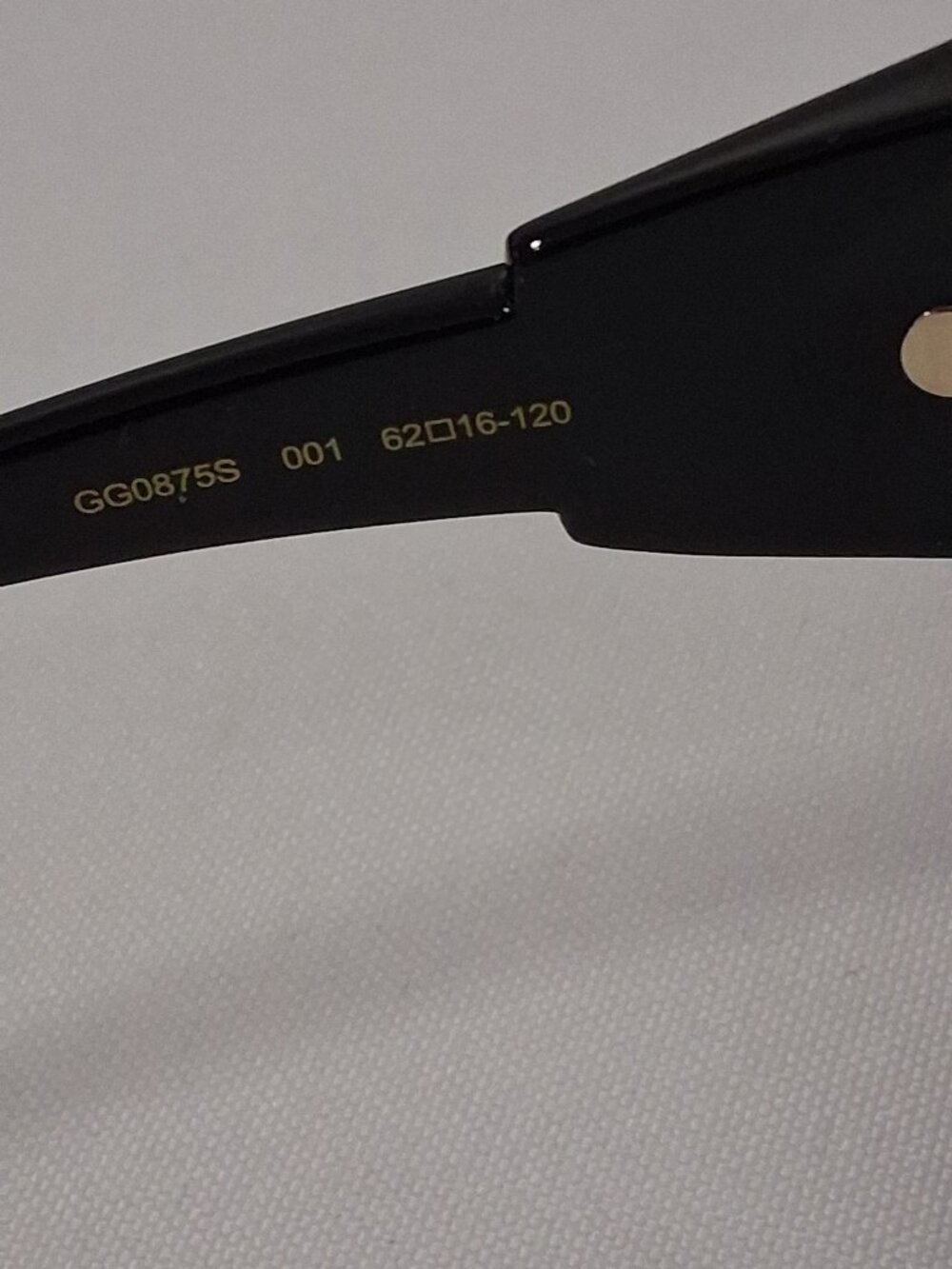 Authentic Women's Gucci GG0875S Sunglasses – Black/Grey – 62-16-120 Brand New - Picture 8 of 9